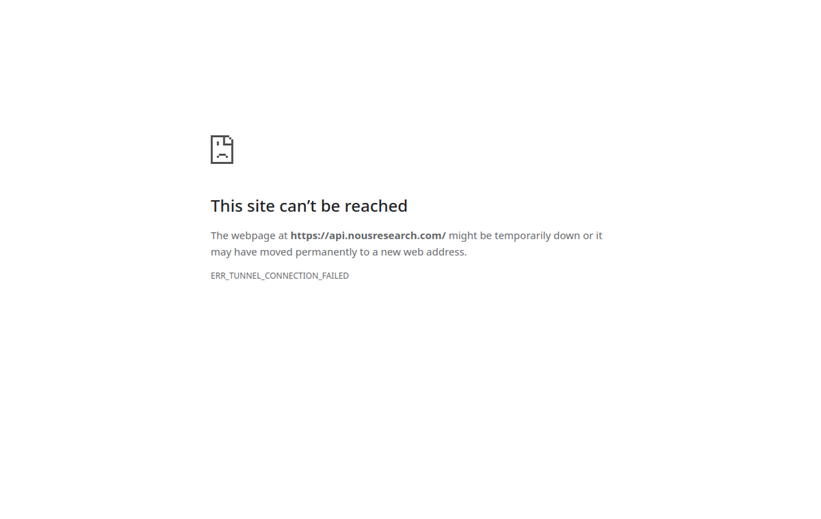 Nous Research API homepage preview