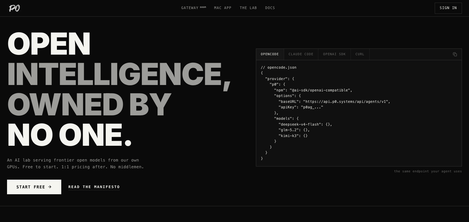 Peezy Gateway homepage preview